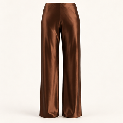 Celeste | Satin-Look Wide-Leg Pants