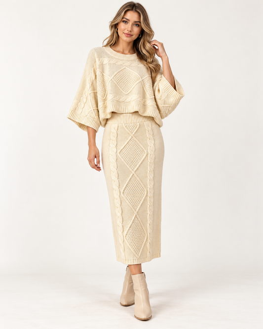Elodie | Textured Knit Co-ord Set